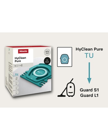 Miele S1 TU Hyclean Pure Vacuum Bags, 4-Pack product photo