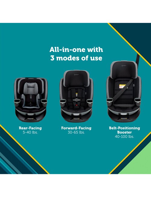 Safety First Turn and Go 360 DLX Rotating All-in-One Convertible Car Seat product photo View 10 L