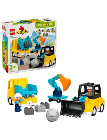 LEGO DUPLO 3-in-1 Construction Vehicles, 10475 product photo