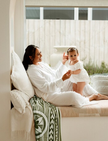 PELE Minky Blanket, Palm Green product photo