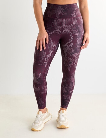 Superfit Limitless Snake Print Leggings, Cherry product photo