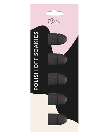 Mitty Polish Off Soakies, Black, 5-Pieces product photo
