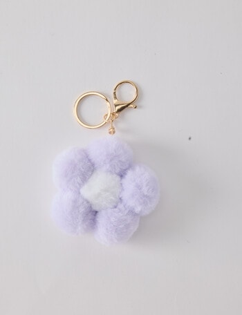 Mac & Ellie Flower Bag Charm, Lilac product photo