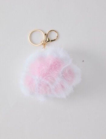 Mac & Ellie Paw Bag Charm, White product photo