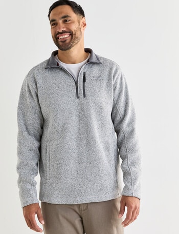 Logan Fleece Drum Sweatshirt, Grey product photo