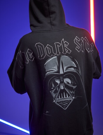 Licensed Star Wars Dark Side Hoodie, Black product photo