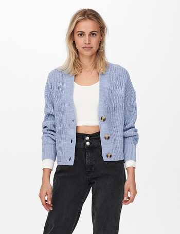 ONLY Carol Knit Cardigan, Blue Heron product photo