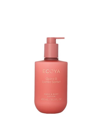 Ecoya Hand & Body Lotion, Guava & Lychee Sorbet, 450ml product photo