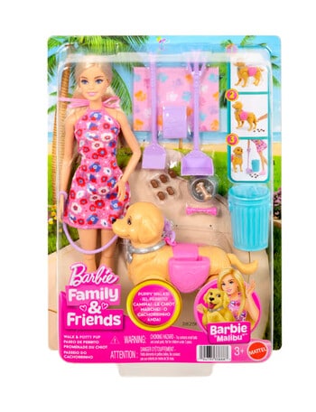Barbie Malibu Walk & Potty Pup Toy Set product photo