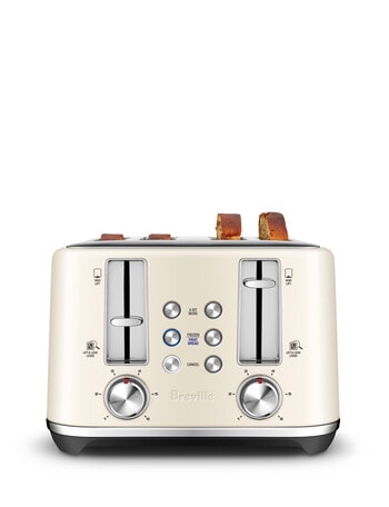 Breville ToastSet 4 Slice Toaster, Cream, LTA642CRM product photo