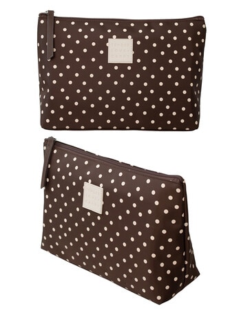 Tender Love + Carry Polka Pouch Holdall, Chocolate Oat product photo