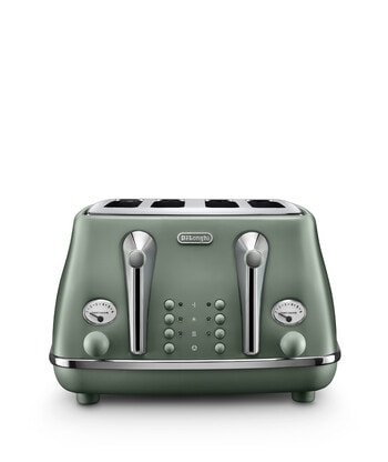 DeLonghi Icona Capitals 4 Slice Toaster, Green, CTOC4003.MG product photo