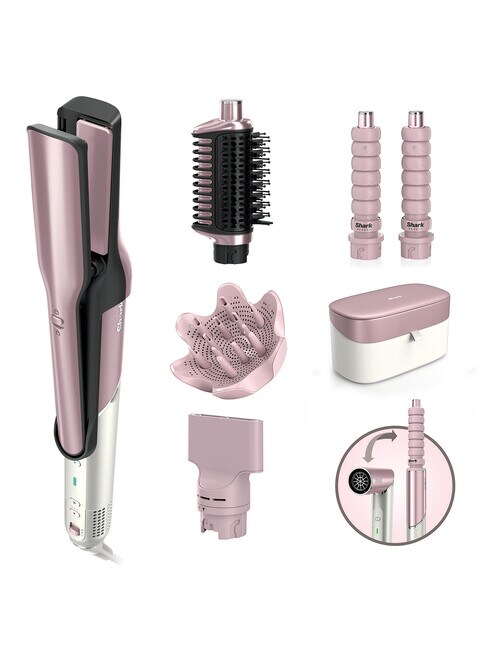 Shark Glam Ceramic & Powerful Air Styling & Drying System, Soft Pink, HD6054SPKANZ product photo