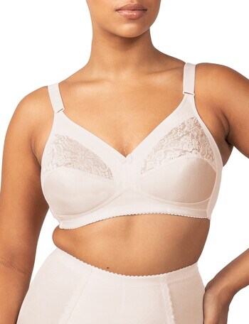 Triumph Kiss Of Cotton Wirefree Bra, Beige, C-DD product photo