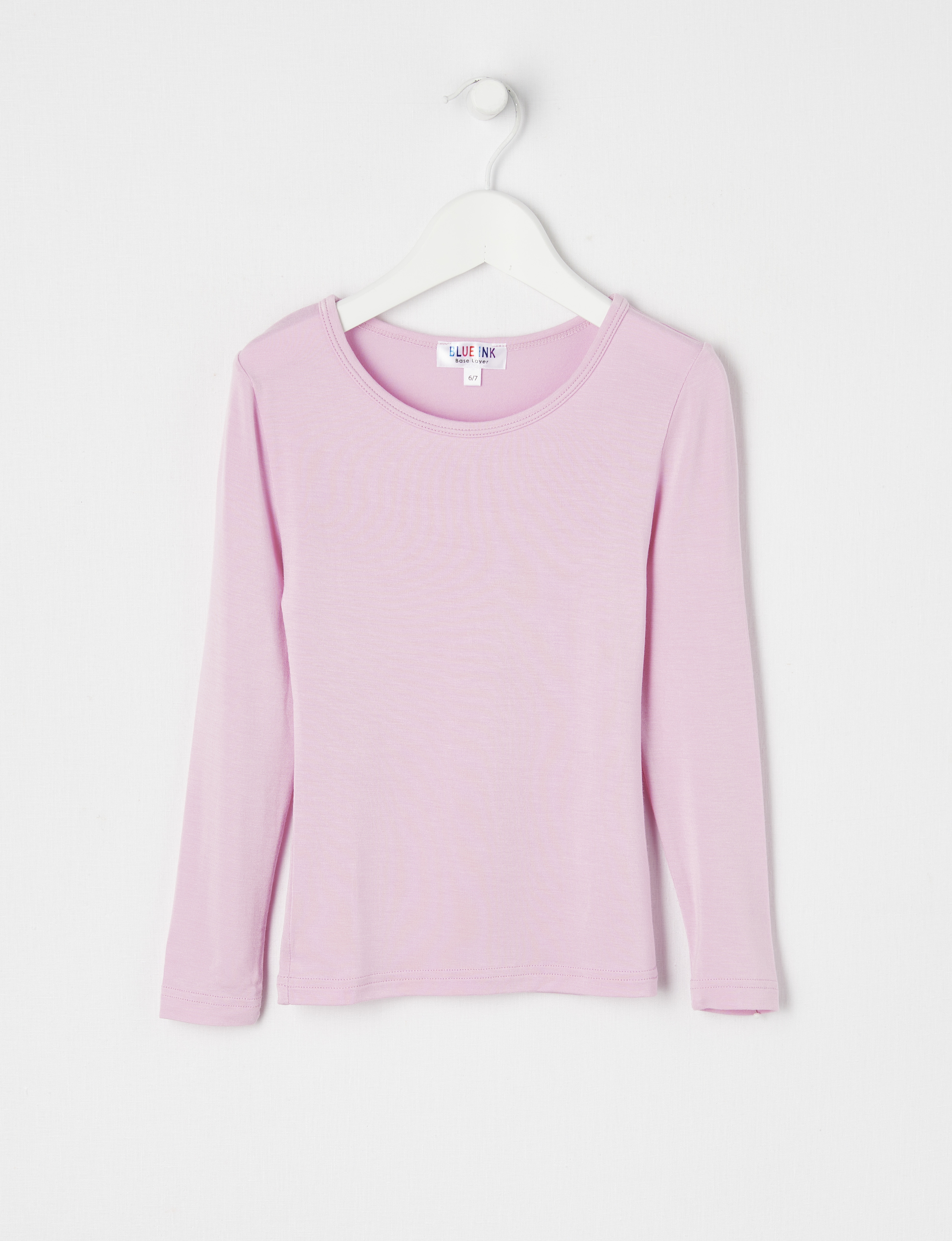 Blue Ink Bamboo Long Sleeve Top, Pink, 3-7 product photo