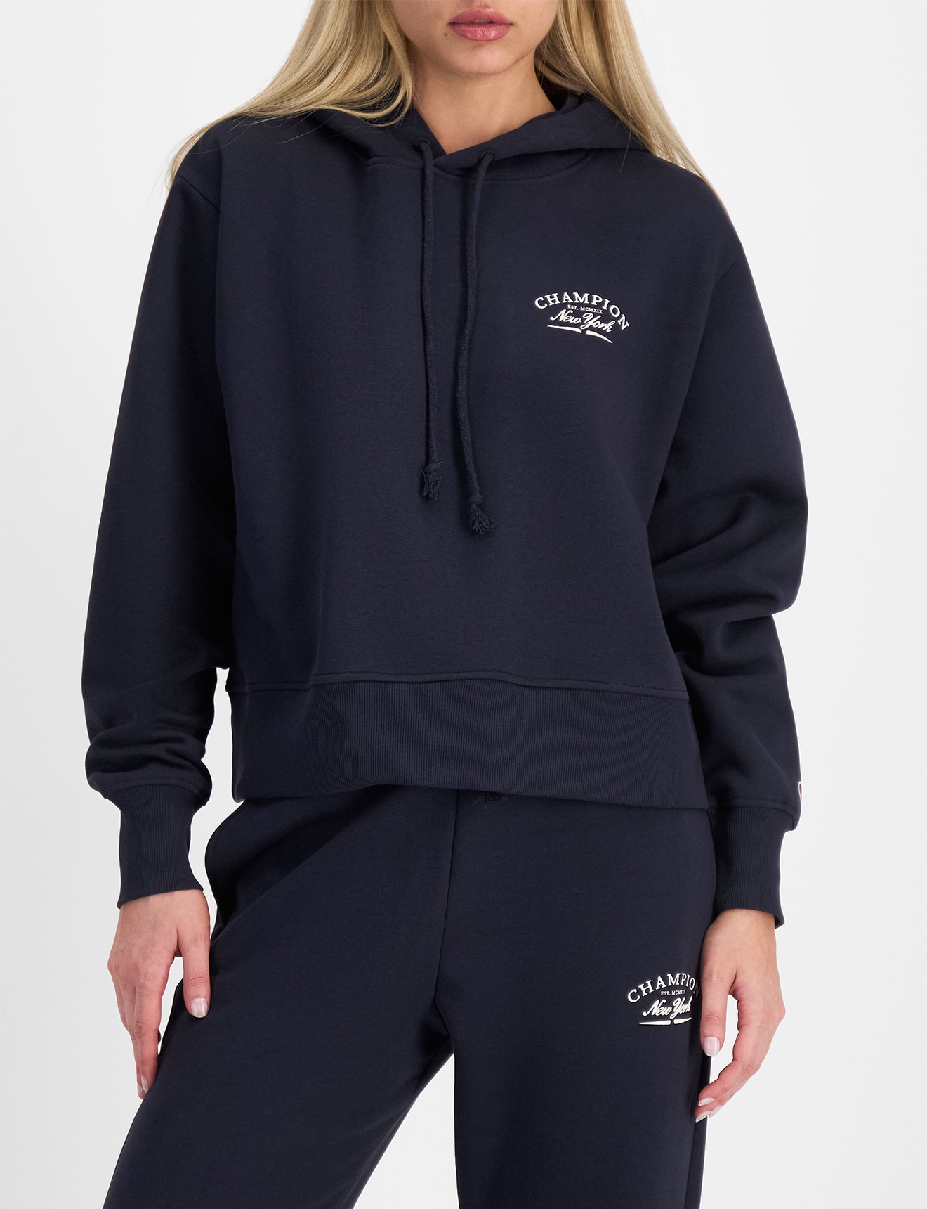 Champion Graphic Hoodie, Deep Navy product photo