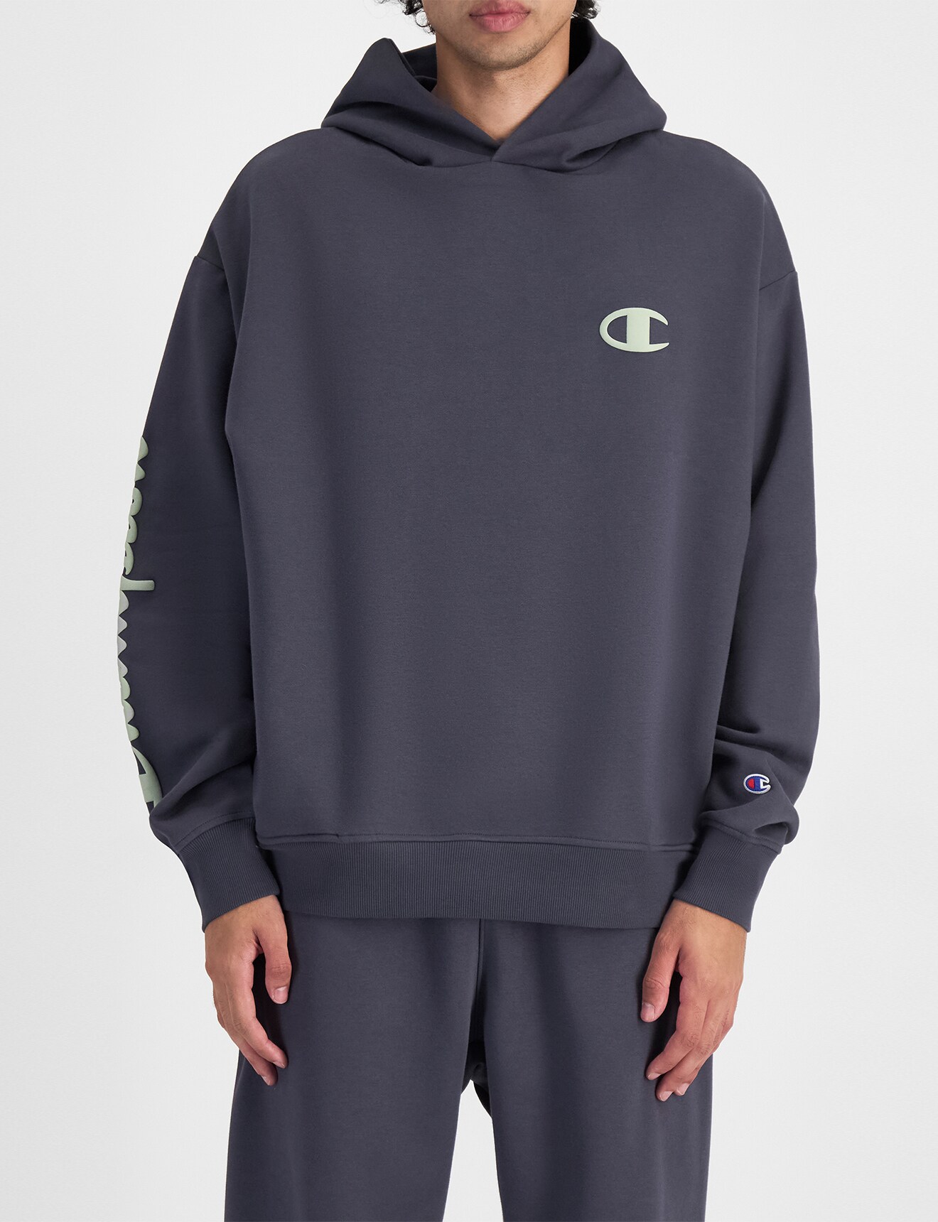 Champion Puff Script Hoodie, Stealth product photo