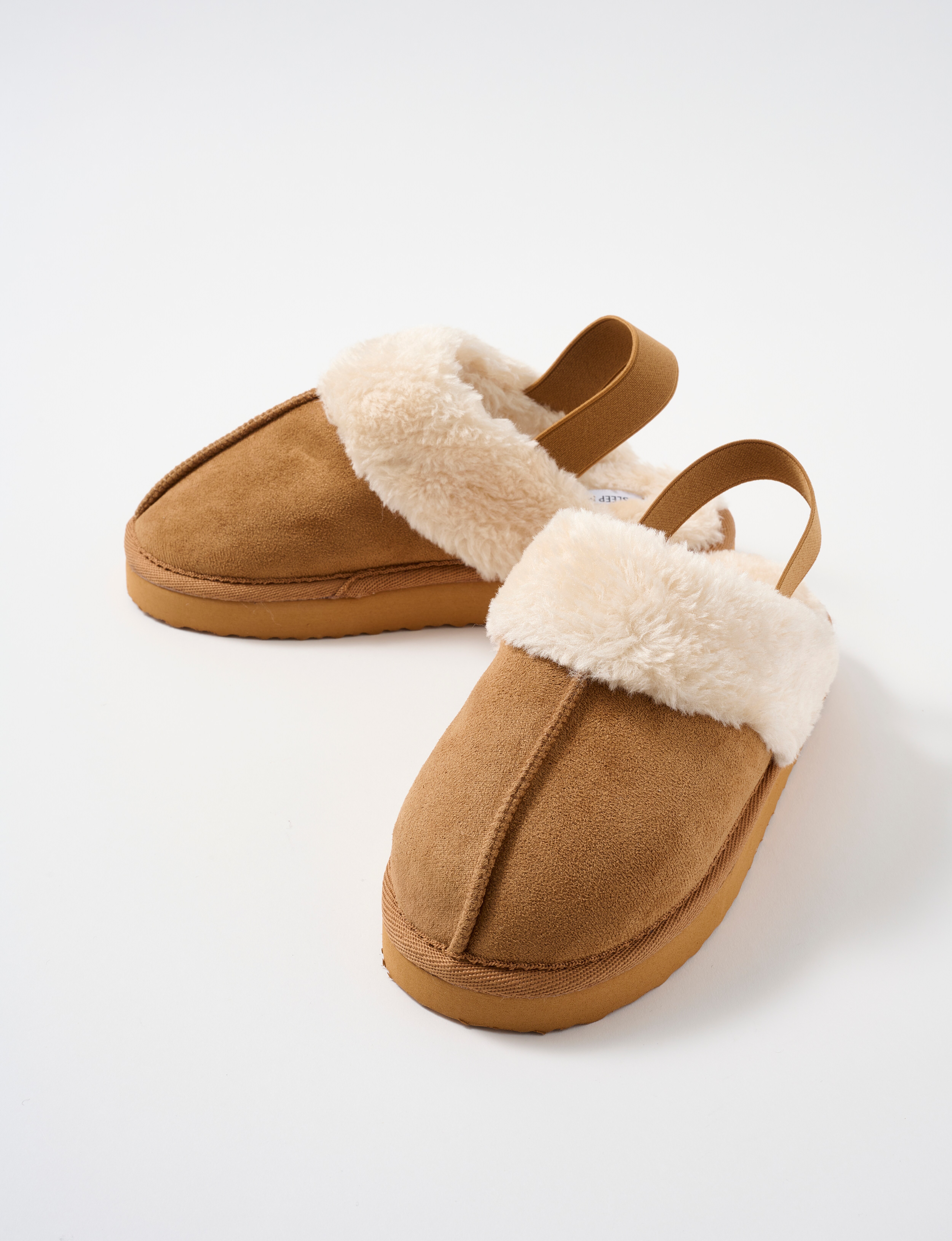 Sleep Mode Suede Look Scuff, Tan product photo
