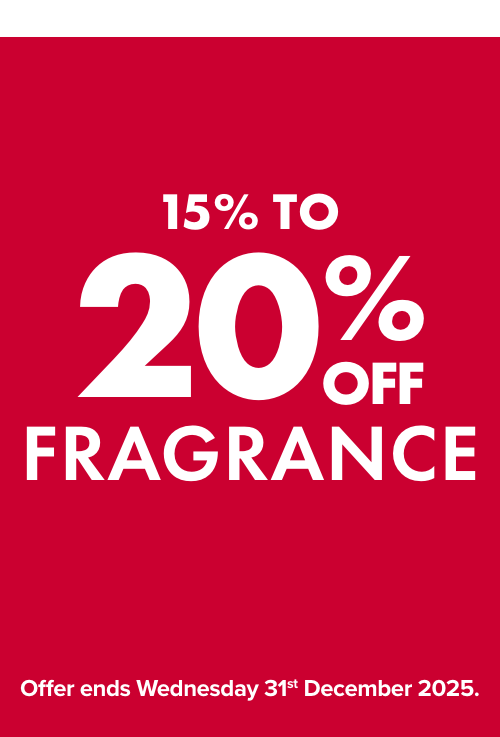 15% to 20% off Fragrance