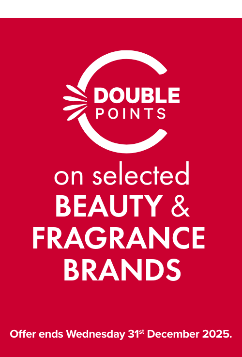 Double Points on these Beauty & Fragrance Brands