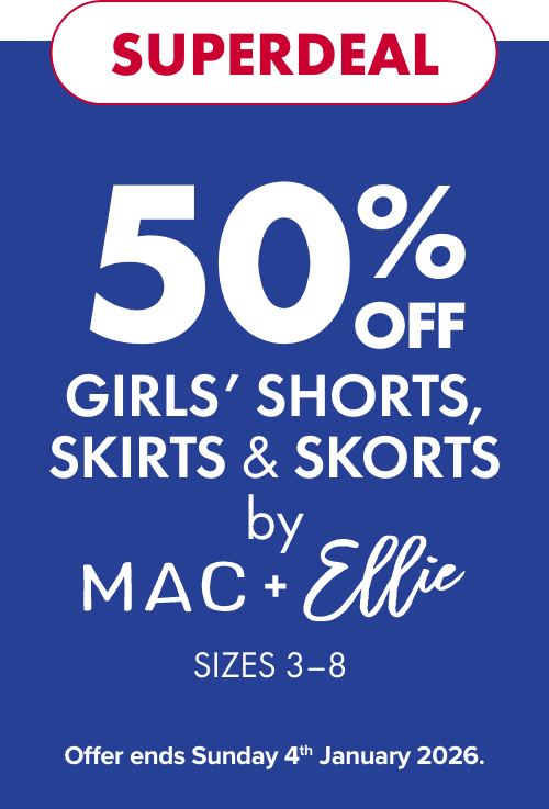[SUPERDEAL] 50% off  Girls Shorts, Skirts & Skorts by Mac & Ellie Sizes 3-8.