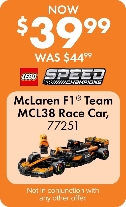 NOW $39.99 WAS $44.99 McLaren F1® Team MCL38 Race Car, 77251