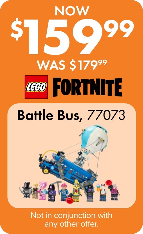 NOW $159.99 WAS $179.99 Battle Bus, 77073
