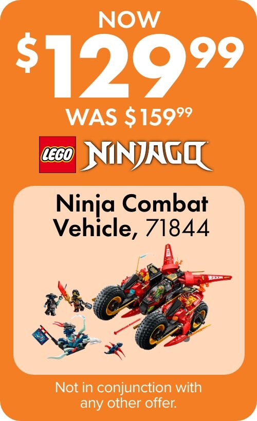 NOW $129.99 WAS $159.99 Ninja Combat Vehicle, 71844
