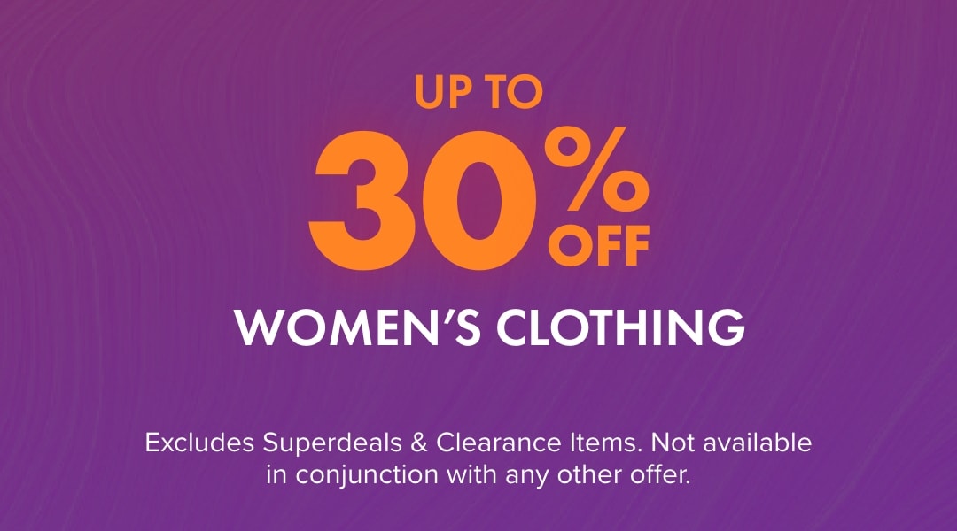 UP TO 30% Off Women’s Clothing