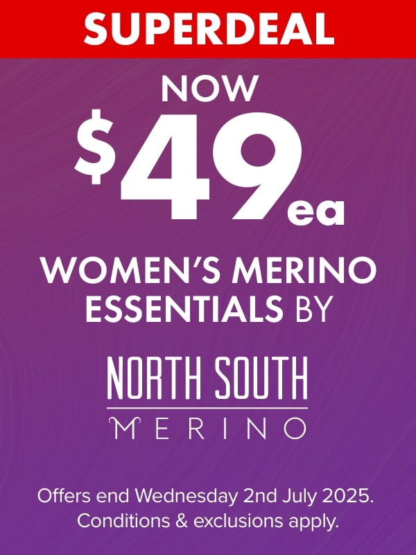 Now $49ea Women's Essentials Collection by North South Merino