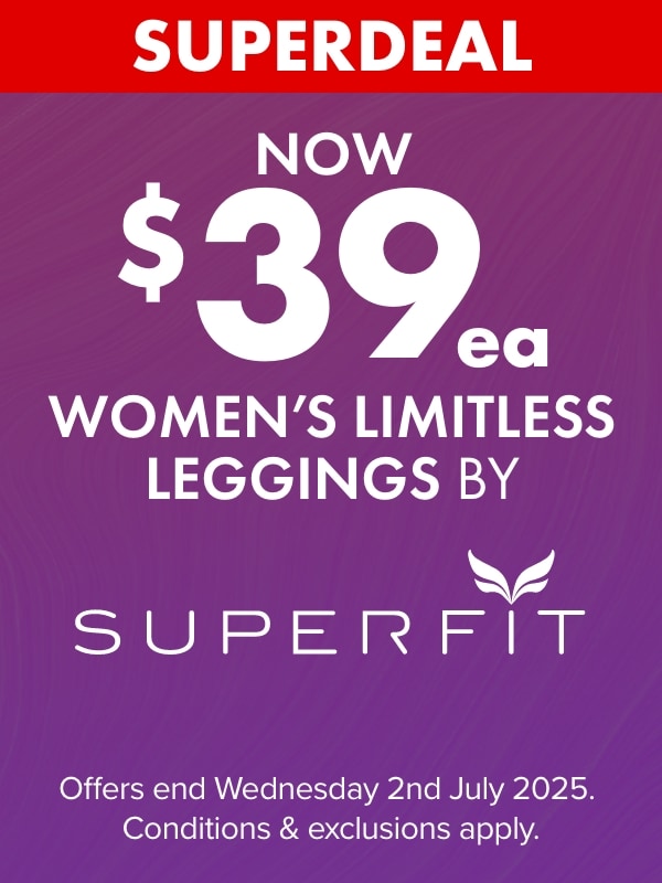NOW $39ea Women’s Limitless Leggings by Superfit