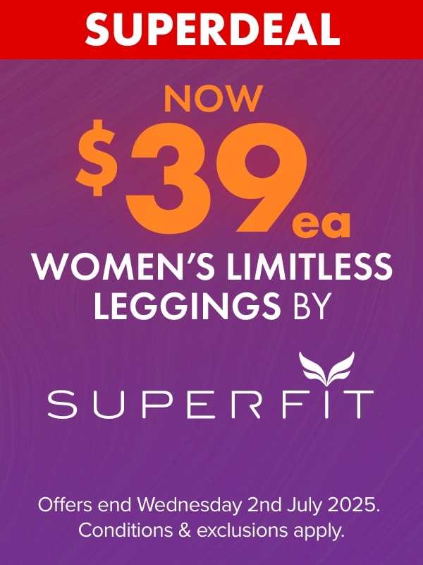 NOW $39ea Women’s Limitless Leggings by Superfit