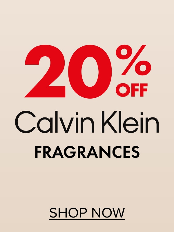 20% OFF Calvin Klein Fragrances
