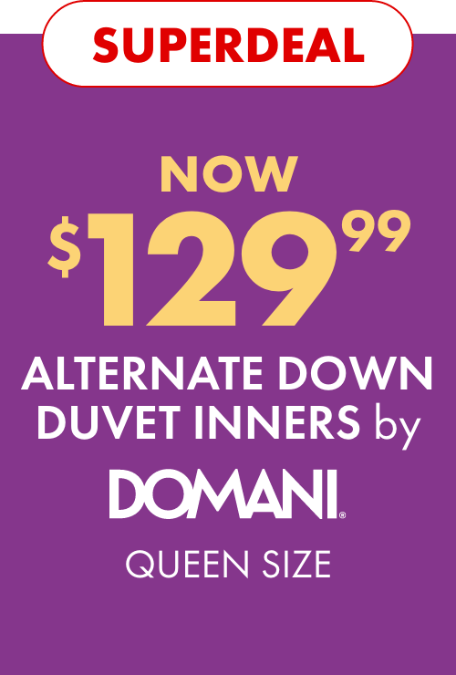 SUPERDEAL NOW $129.99 Alternate Down Duvet Inners (Queen Size) by Domani