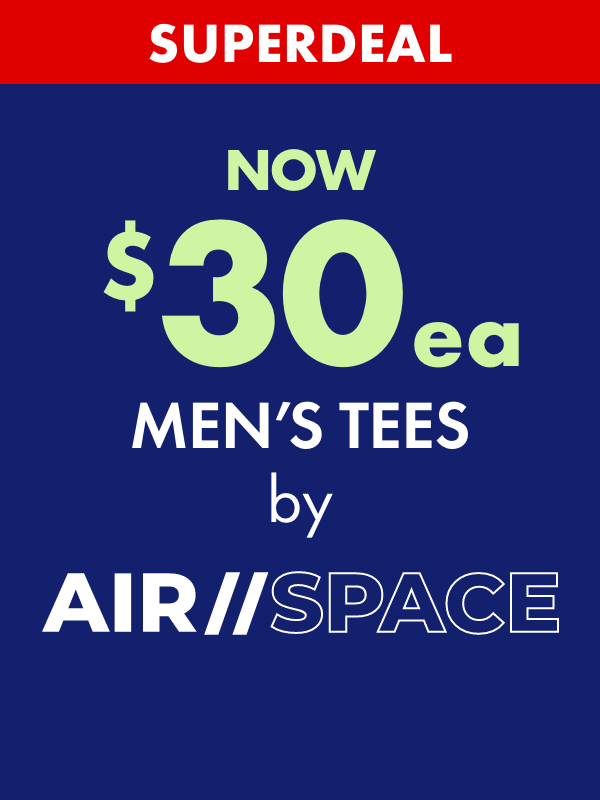 Superdeal NOW $30ea Men's Tees by Air Space