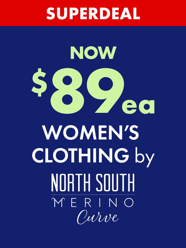 SUPERDEAL NOW $89ea Women's Clothing by North South Curve