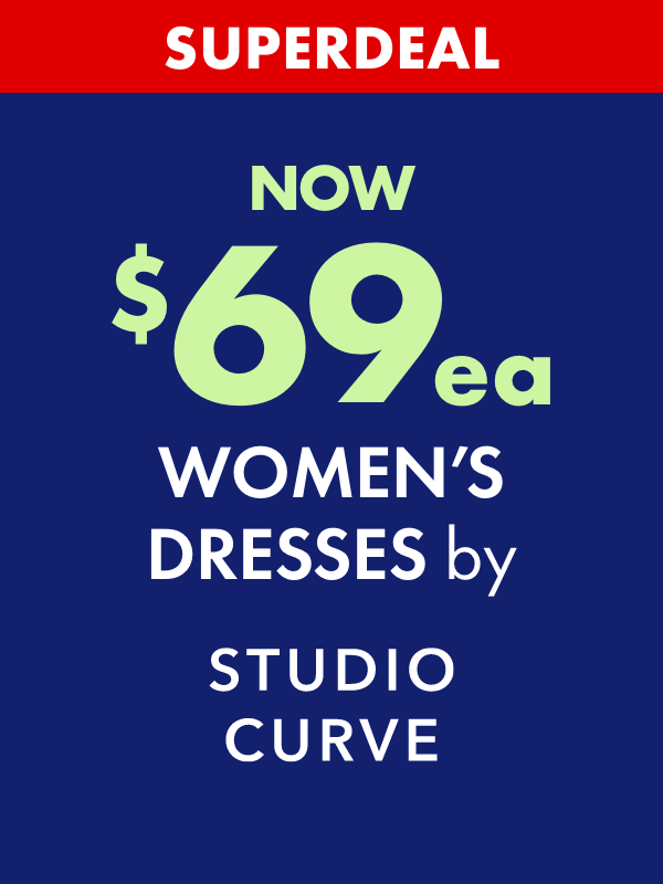 SUPERDEAL NOW $69ea Women's Dresses by Studio Curve