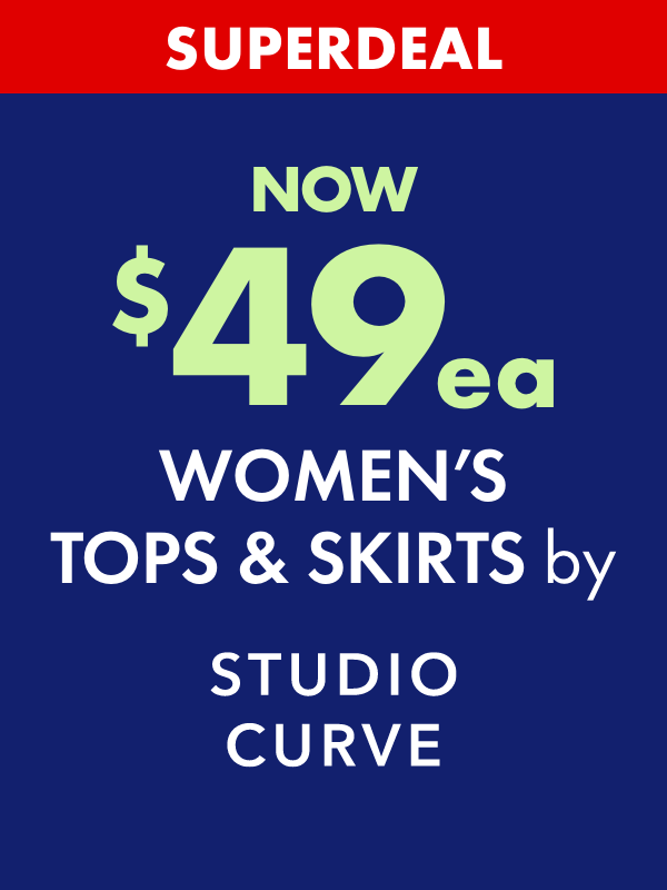 SUPERDEAL NOW $49ea Women's Tops & Skirts by Studio Curve