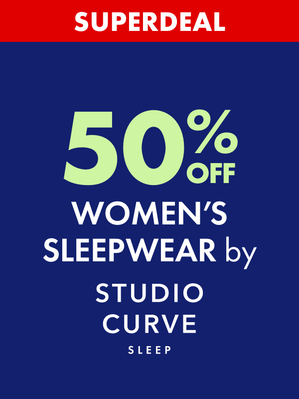 SUPERDEAL 50% OFF Women's Sleepwear by Studio Curve Sleep