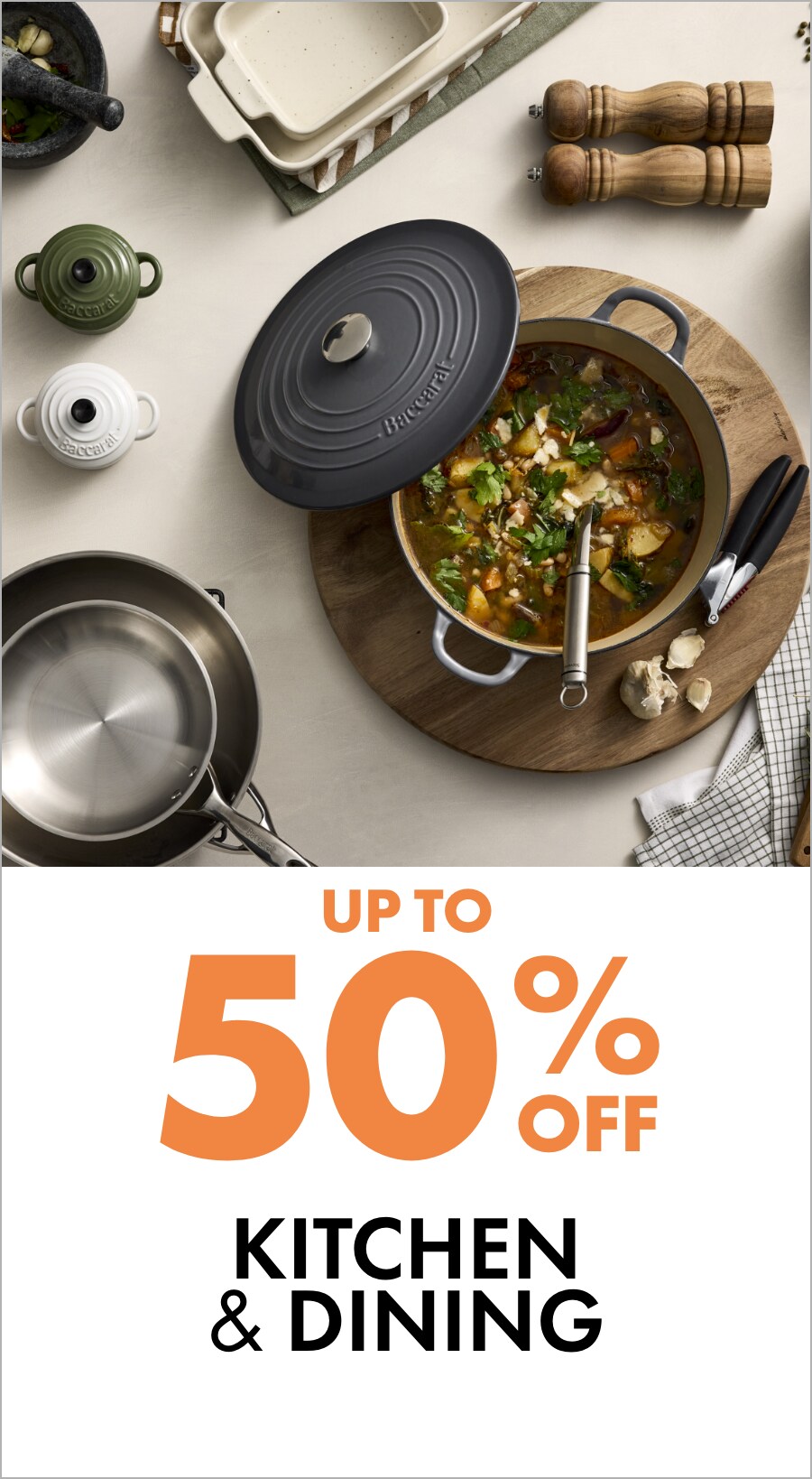 Up to 50% off Kitchen & Dining