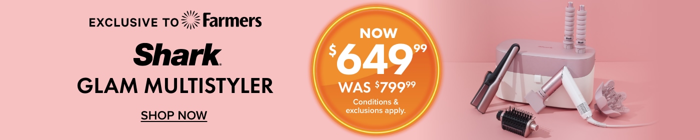 [Exclusive to Farmers] Now $649.99 Was $799.99 Shark Glam Multistyler