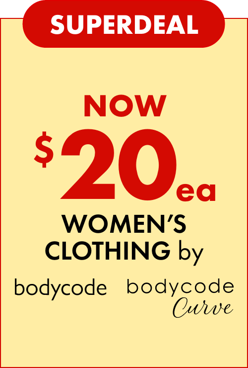Superdeal NOW $20ea Women's Clothing by Bodycode & Bodycode Curve