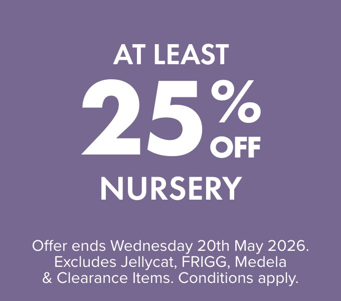 At least 25% off Nursery