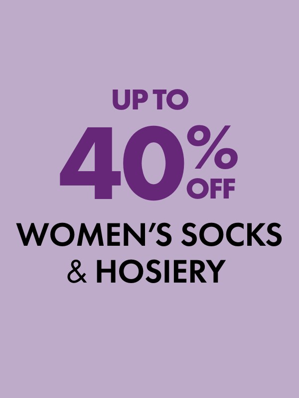 Up to 40% Off Women's Socks & Hoisery