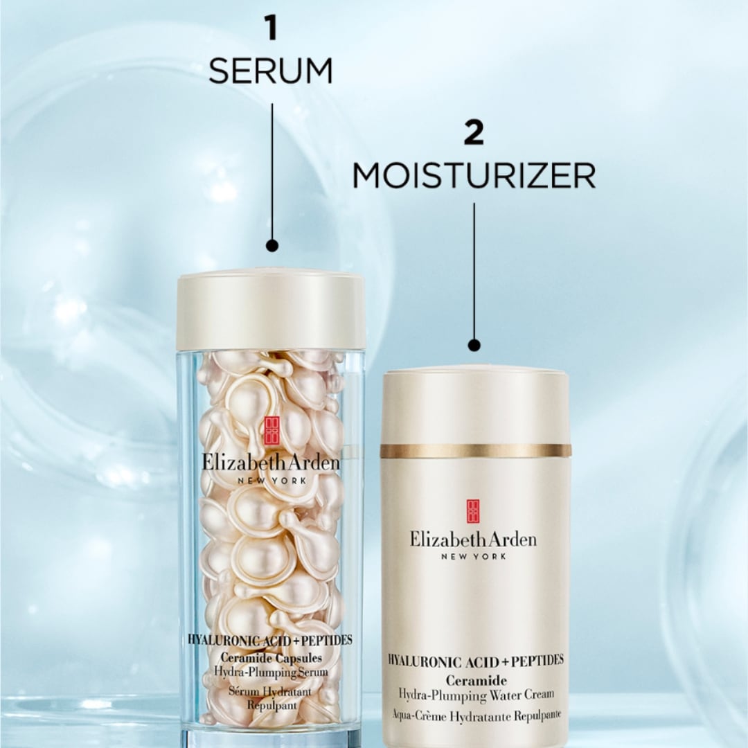 Elizabeth Arden Hyaluronic Acid Peptides Capsules + Water Cream